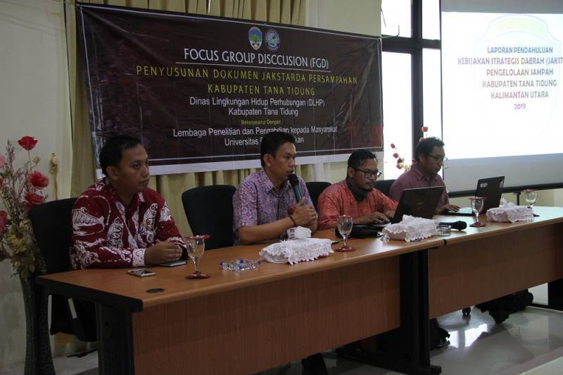Focus Group Discussion (FGD) DLHP Mengenai Jakstrada Kabupaten Tana Tidung kerjasama dengan Universitas Borneo Tarakan
